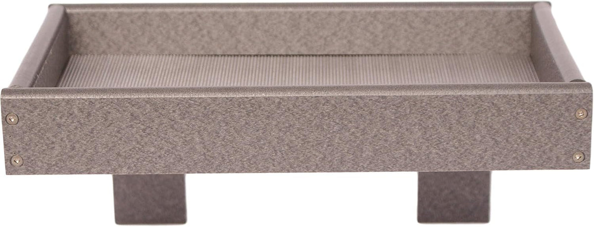 window-mount bird feeder, gray, main product view