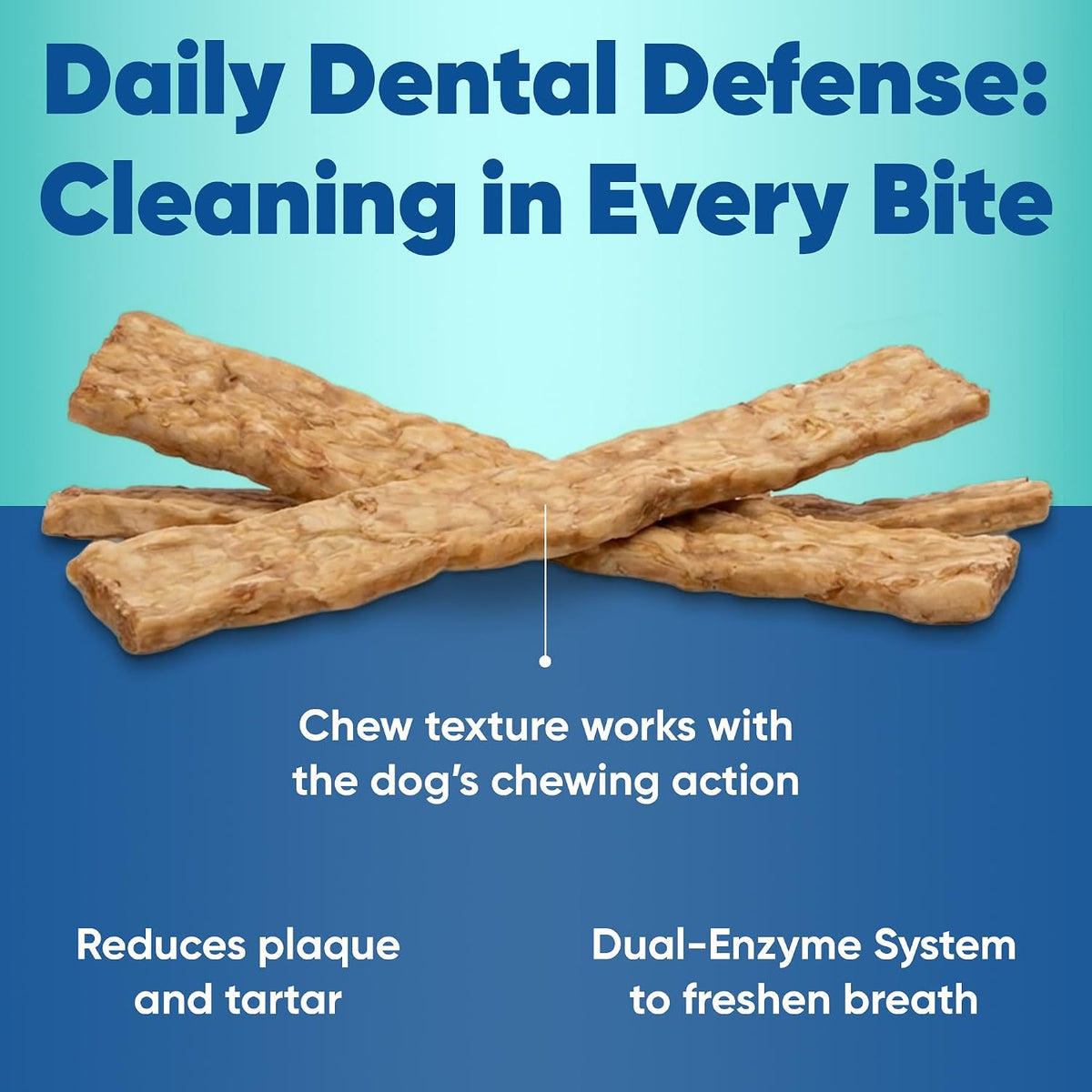 virbac c.e.t. enzymatic oral hygiene chews for dogs, close-up detail