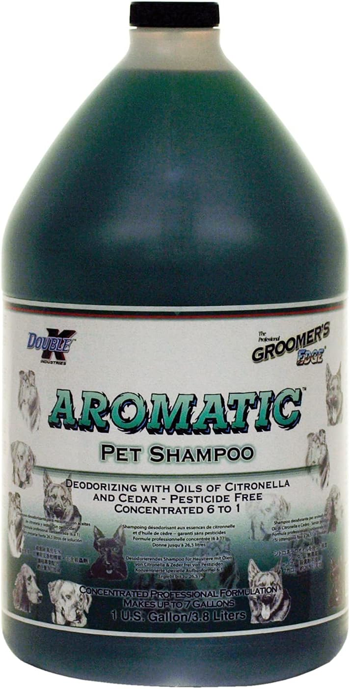 double k industries groomers edge aromatic shampoo gallon, main product view