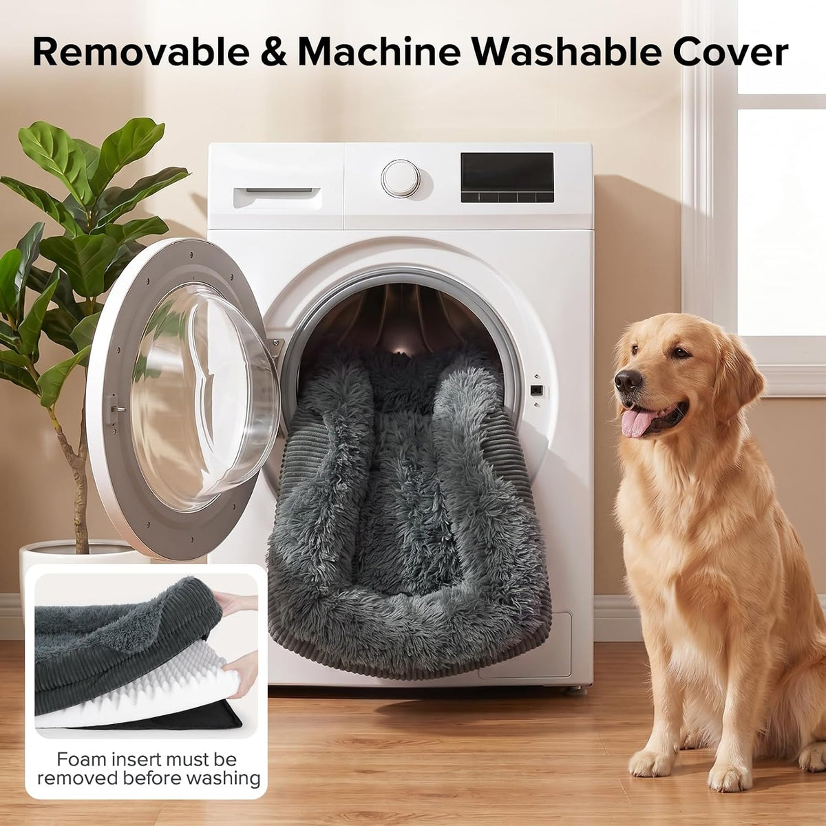 gasur orthopedic dog bed for large sized dog, package contents
