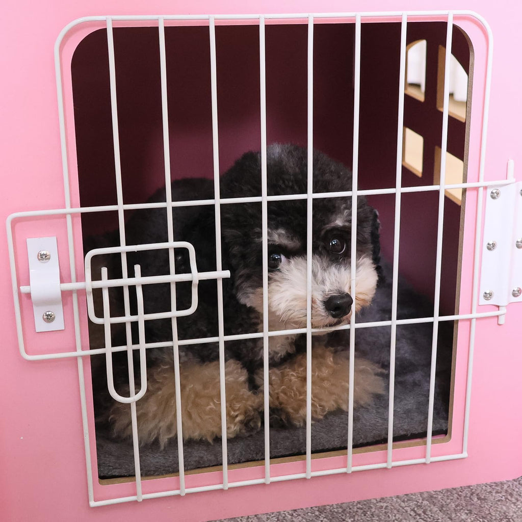 rypetmia indoor dog house for small dogs & showing dimensions