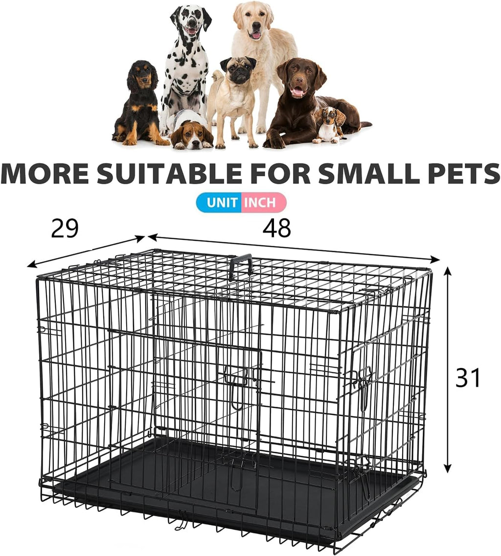 bestpet | dog crate | 48" | black on a desk or shelf