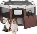 donoro dog playpen 55" portable pet play pens, main product view