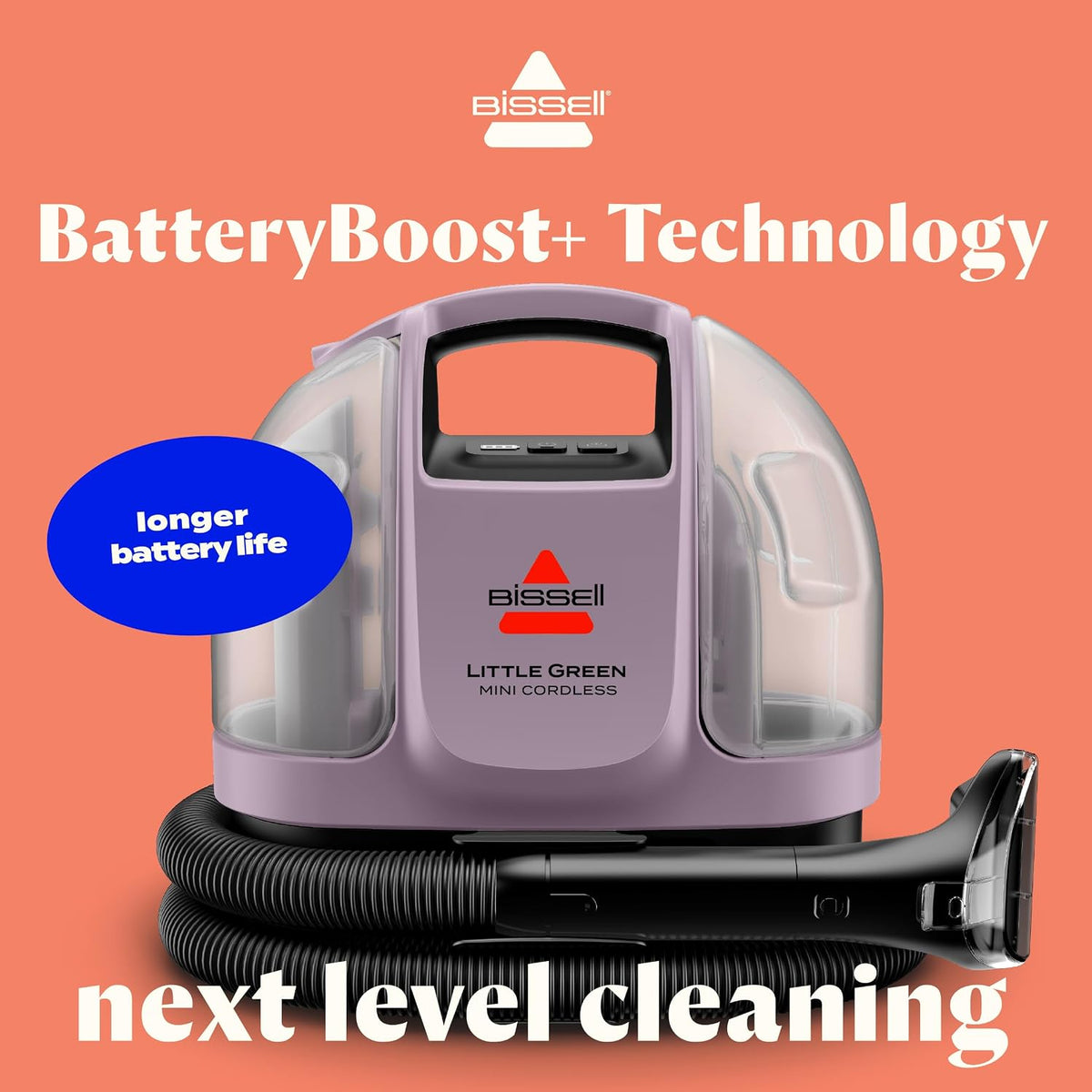 bissell little green mini cordless portable carpet and, close-up detail