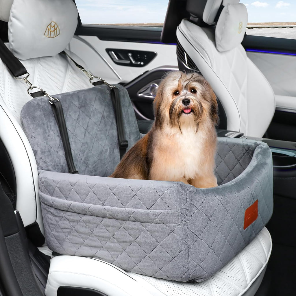 wooaidagg dog car seat for small dogs under shown in use