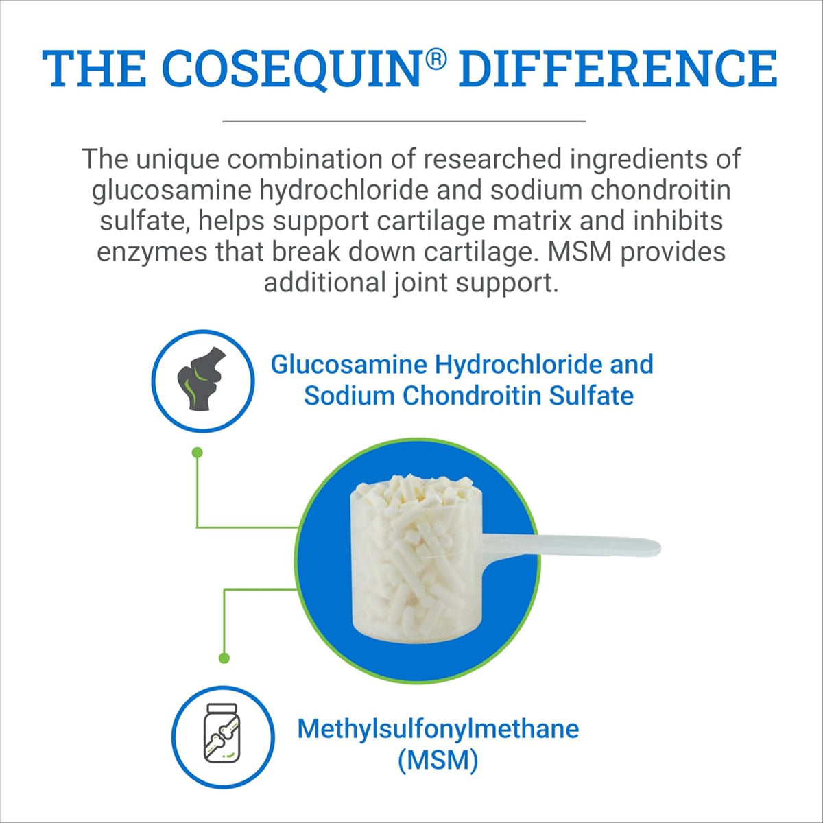 nutramax cosequin optimized horse joint health supplement, pellets, side view