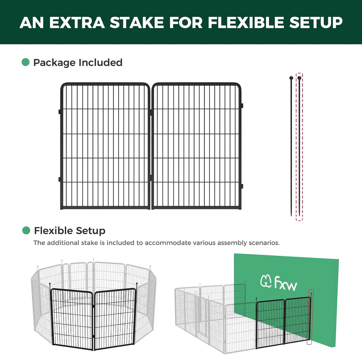 fxw instant dog playpen, rv camping, outdoor & shown in use