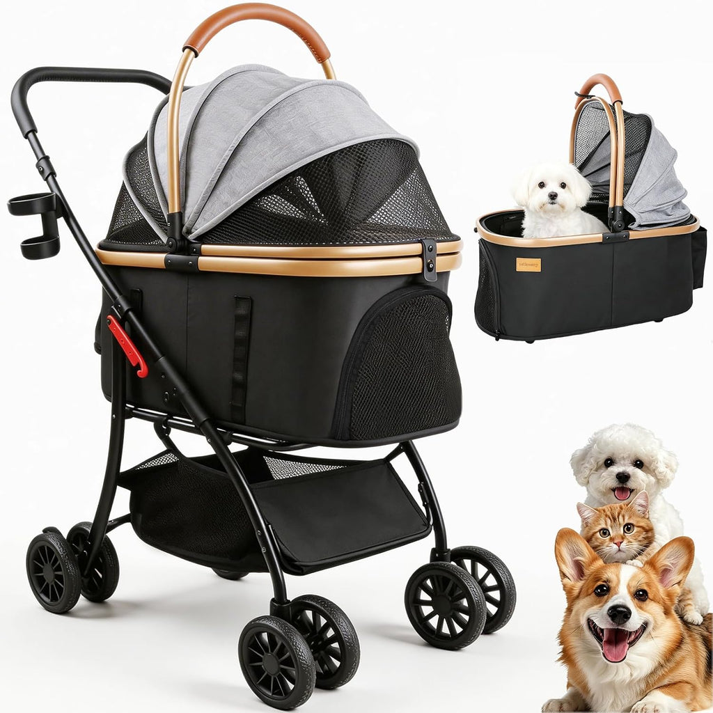 pet stroller for small dogs cats, main product view