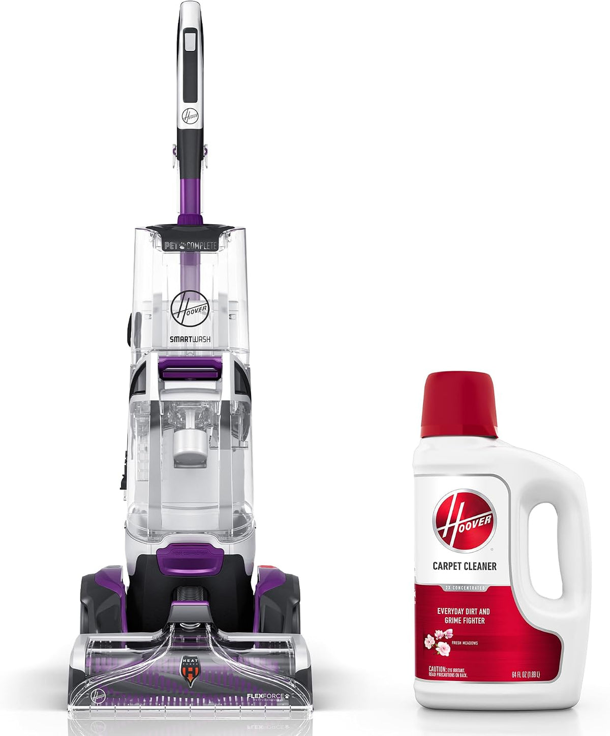 hoover smartwash pet automatic carpet cleaner machine, with, main product view