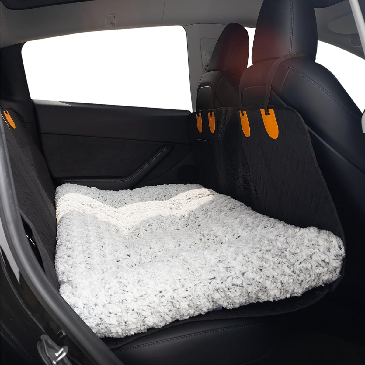 3.5" thick plush dog bed mat for car, main product view
