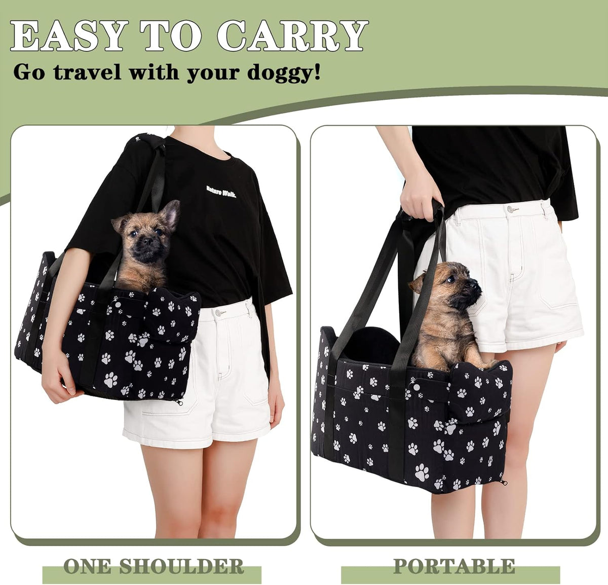 center console dog car seat safe travel for, side view