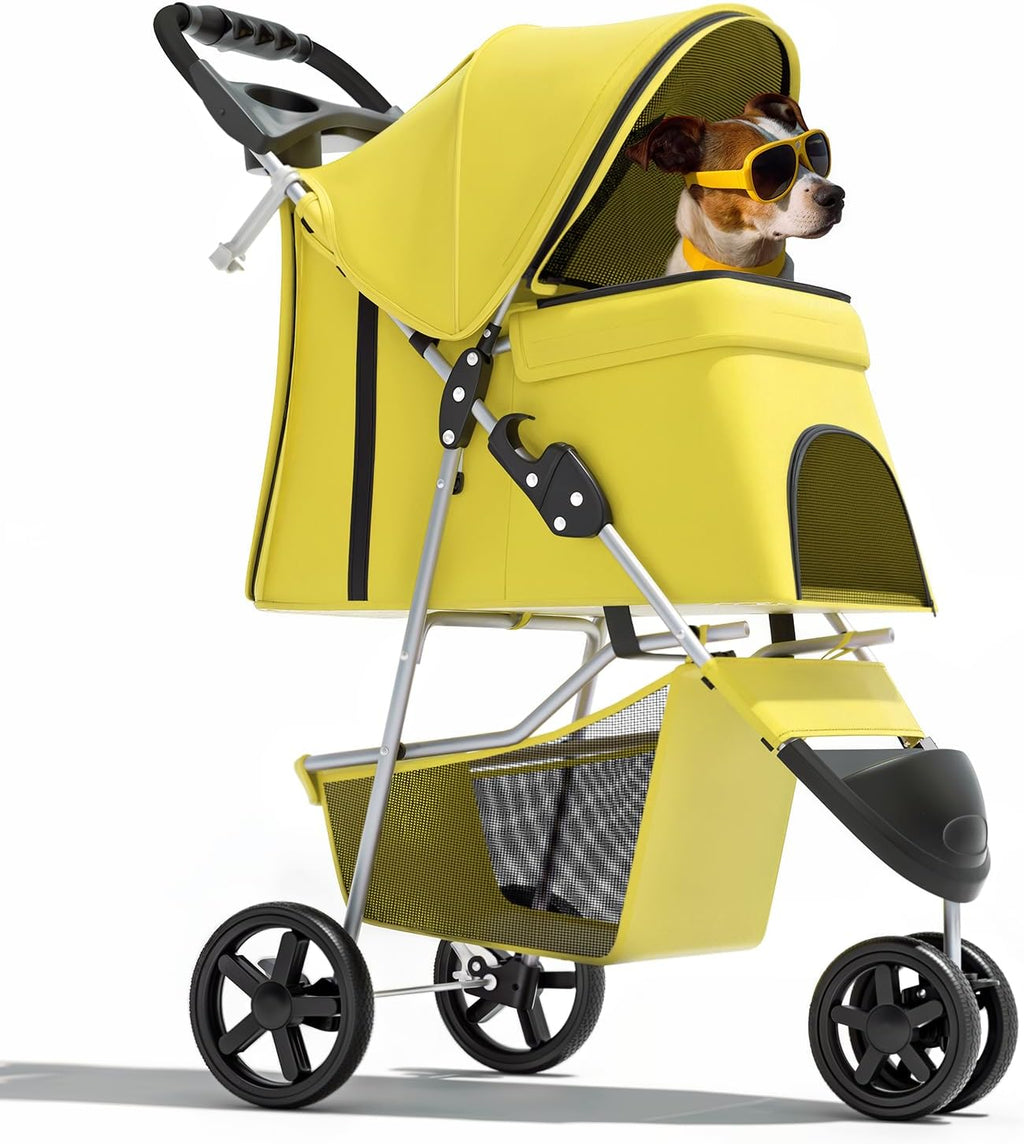 magshion 3-wheel pet stroller for small/medium dogs &, main product view