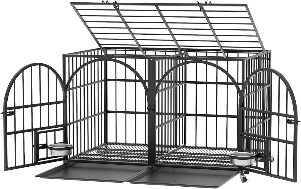 dosker 42" heavy duty metal dog crate cage, main product view