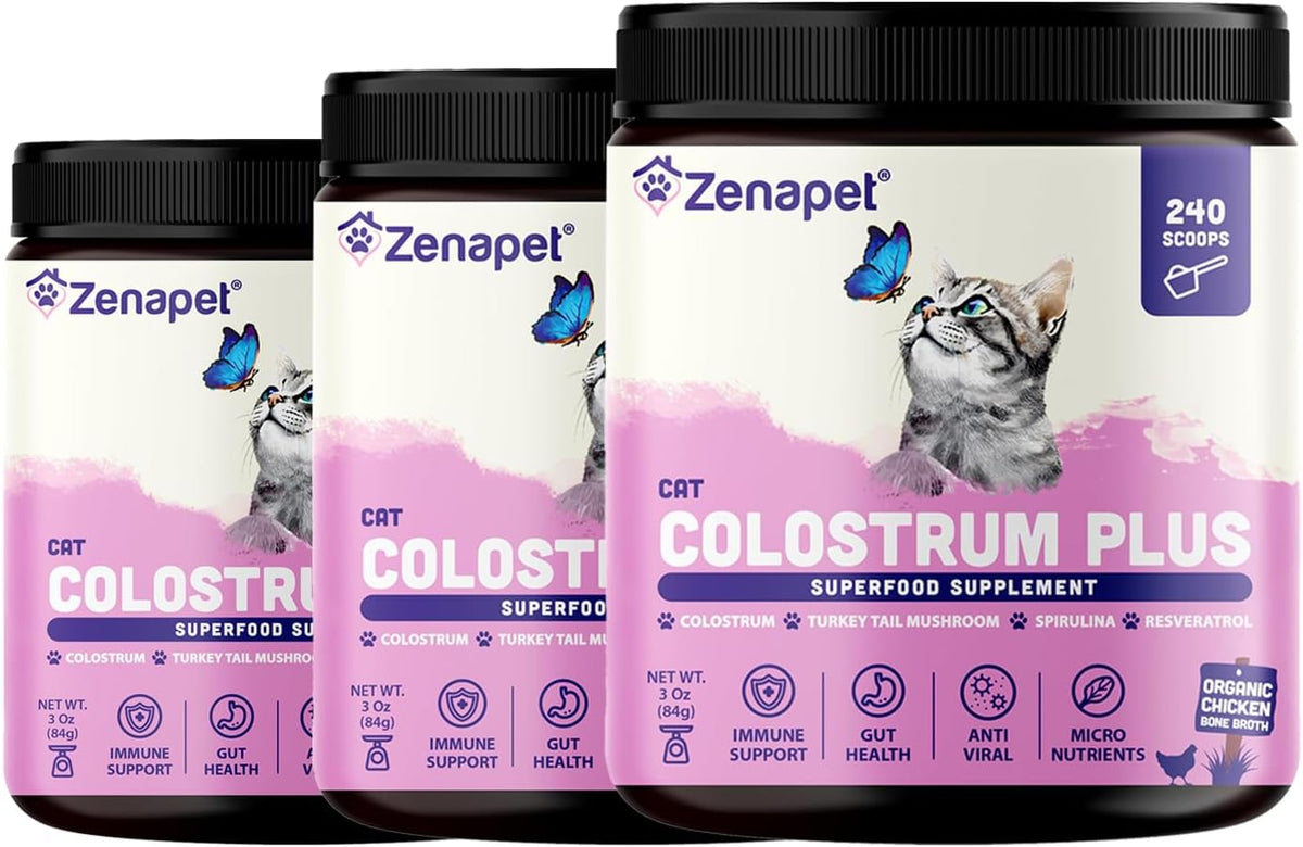 cat colostrum plus premium powder topper, immune &, main product view