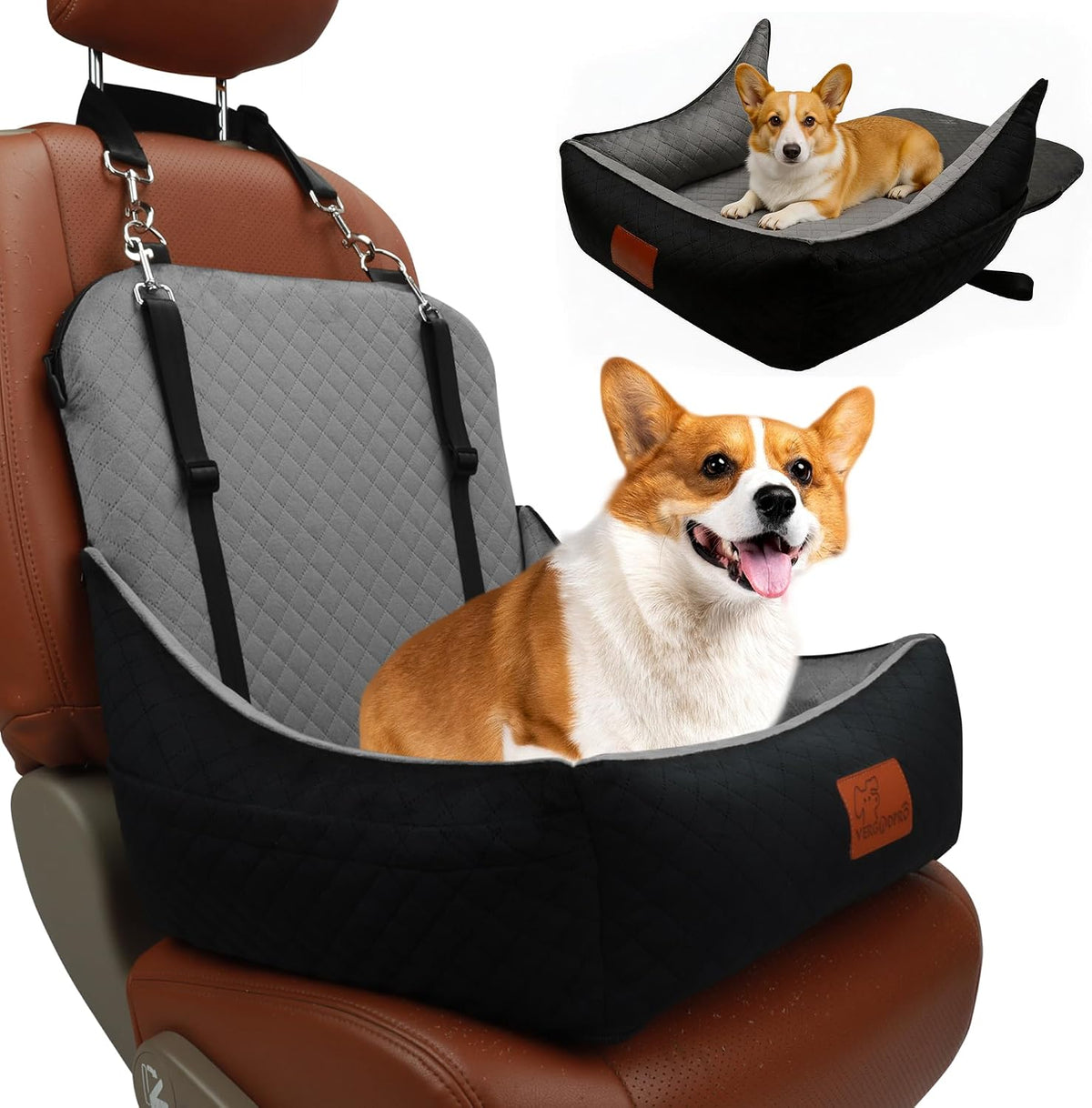 small dog car seat & travel bed:keep your, main product view