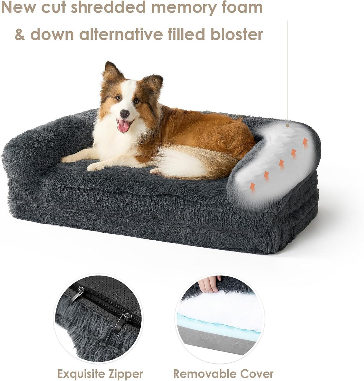 eheyciga foldable xxl dog bed for large sized on a desk or shelf