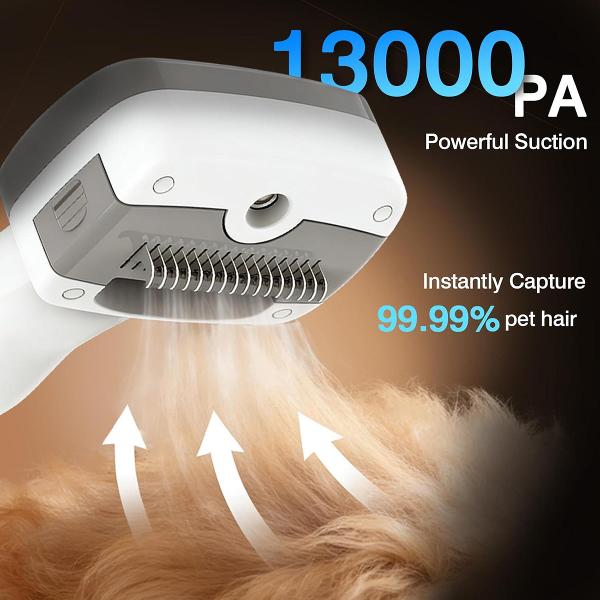 upgrade dog grooming vacuum, quiet dog groomimg kit showing dimensions