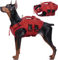 kuoser dog life jacket, high flotation reflective dog, main product view