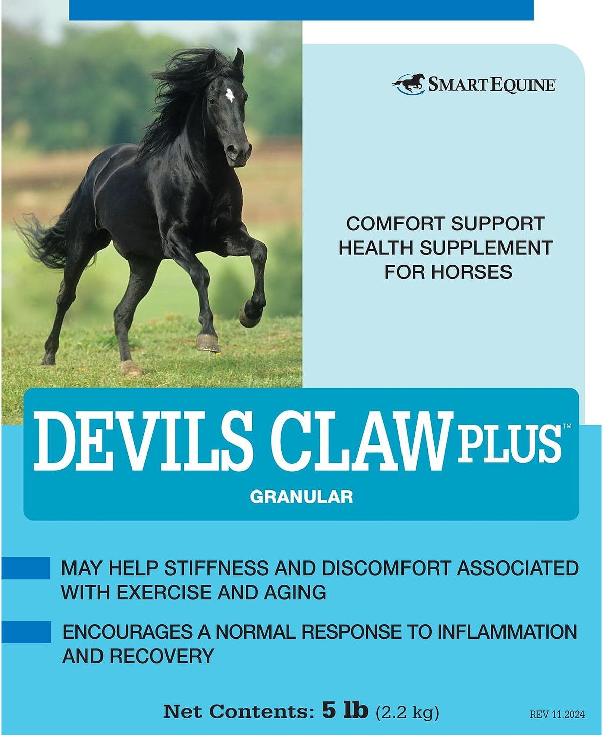 smartequine devil's claw plus granular, 5 lb, 75 shown in use
