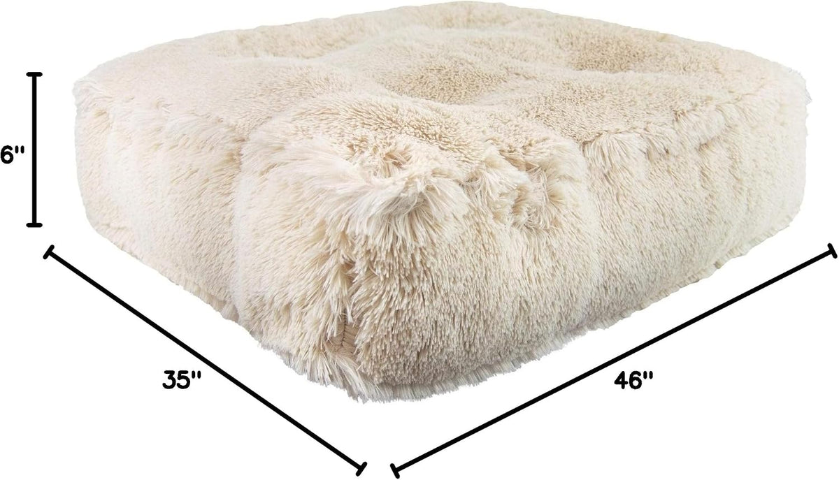 bessie and barnie frosted willow extra plush shag, front angle view