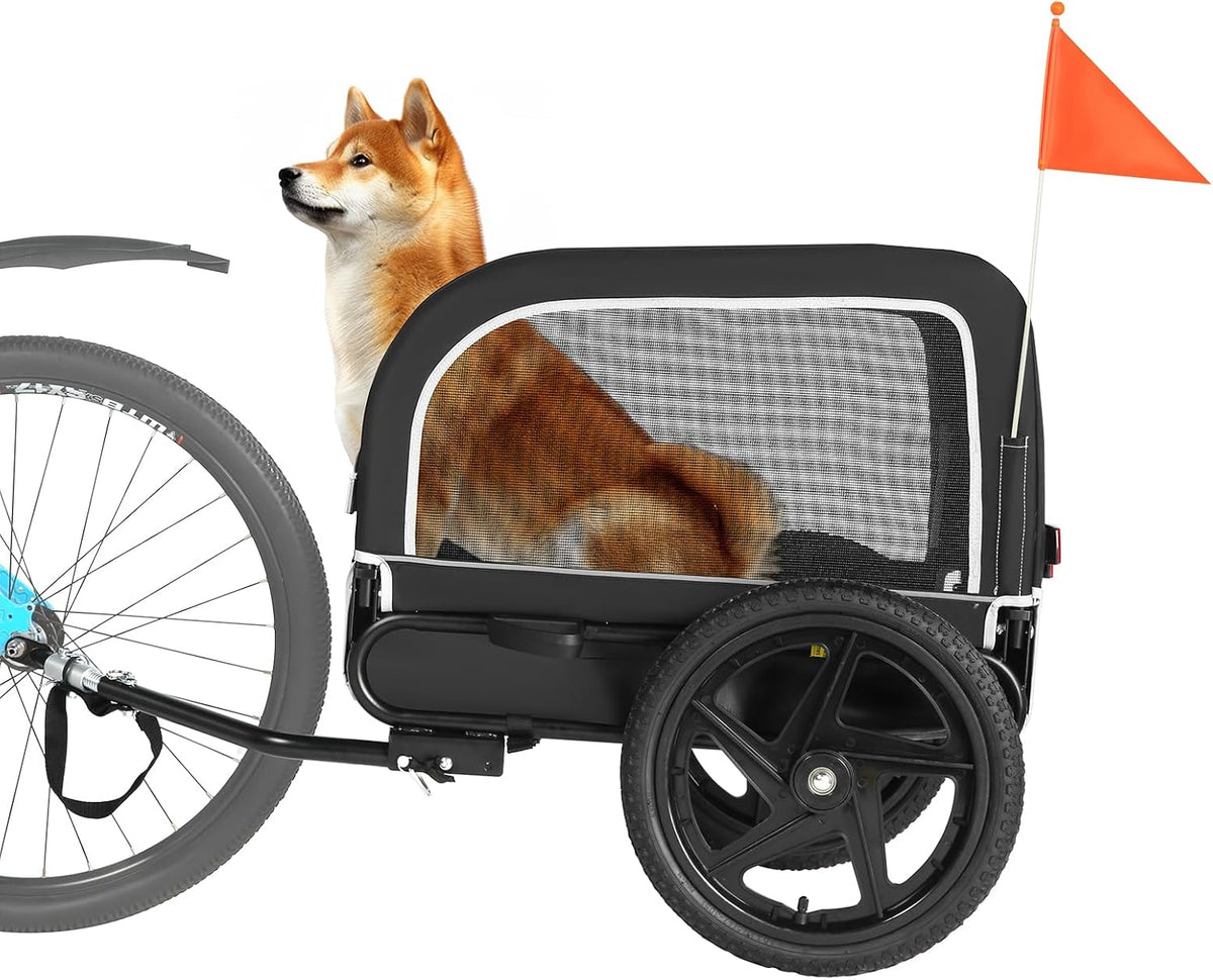 sepnine dog bike trailer, dog cart for bicycle, main product view