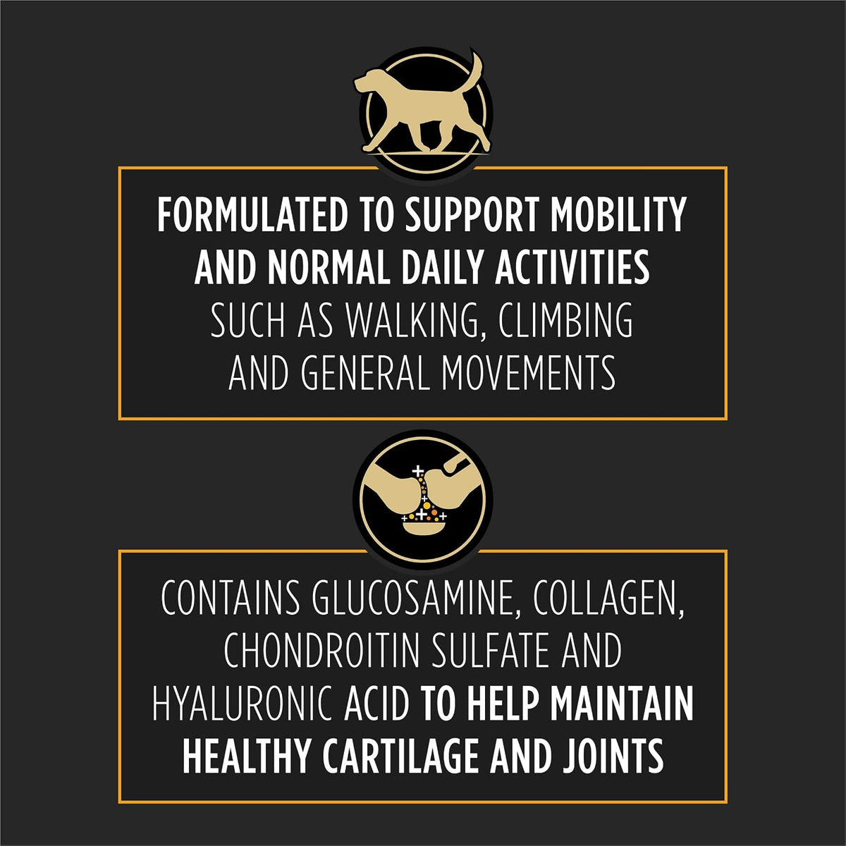 purina pro plan veterinary supplements for joint mobility, side view