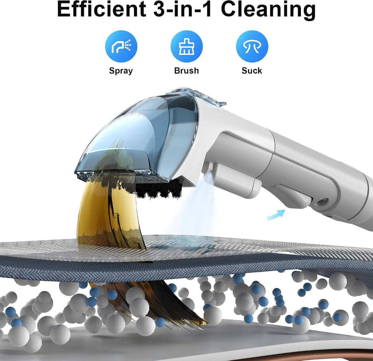 carpet cleaner machine upholstery - 450w shampooer couch shown in use