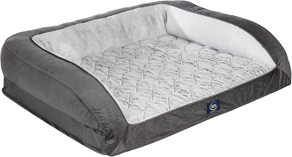 serta orthopedic quilted couch dog bed for pets, main product view