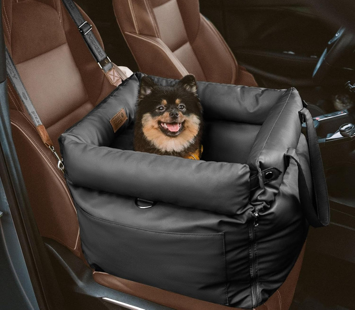 funnyfuzzy luxury dog car seat for small medium, main product view