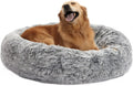 bedfolks calming fluffy donut dog bed for large, main product view