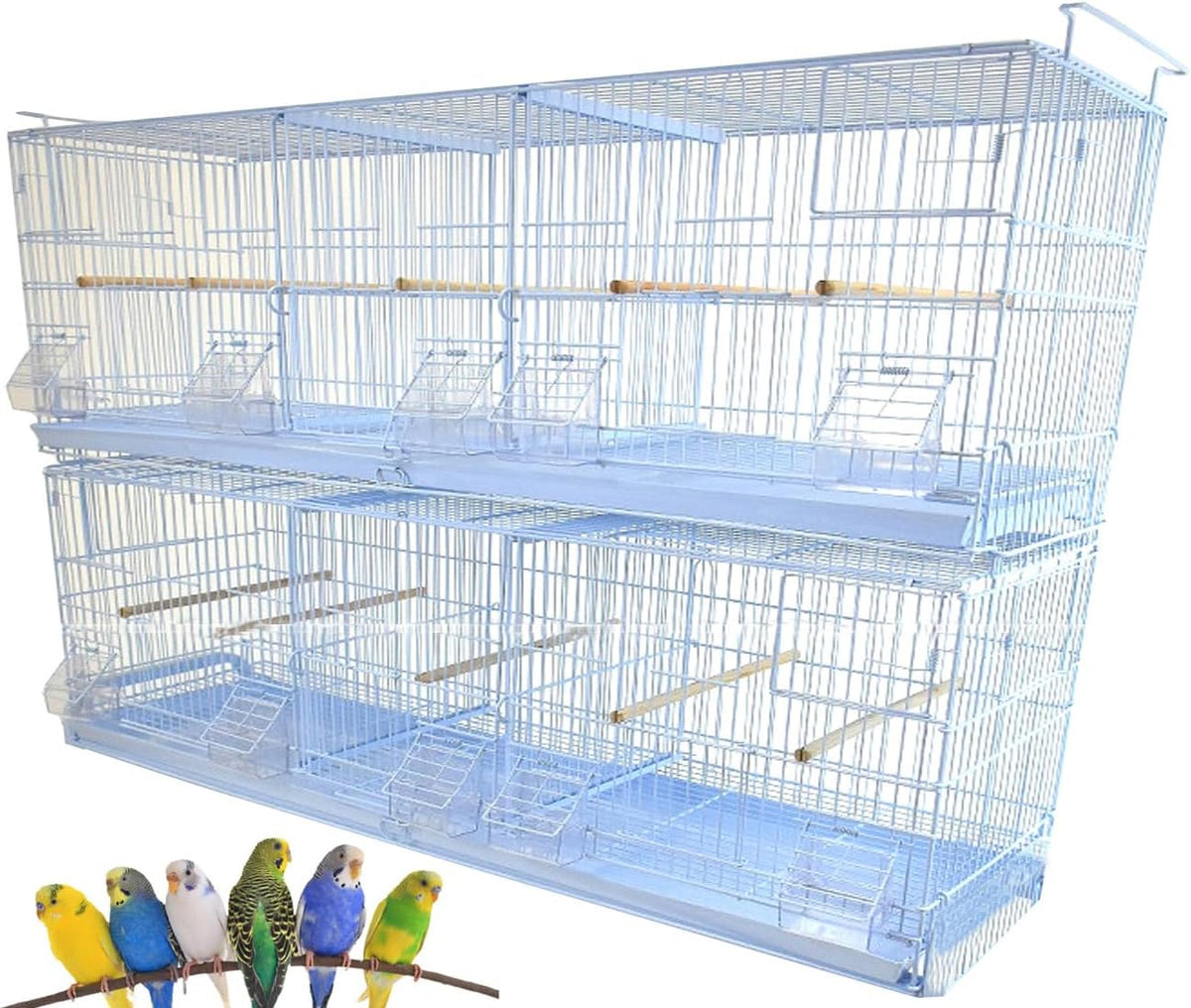 extra large triple white stack & lock breeder, main product view
