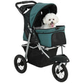 pawhut dog stroller for small dogs 3 wheel, main product view