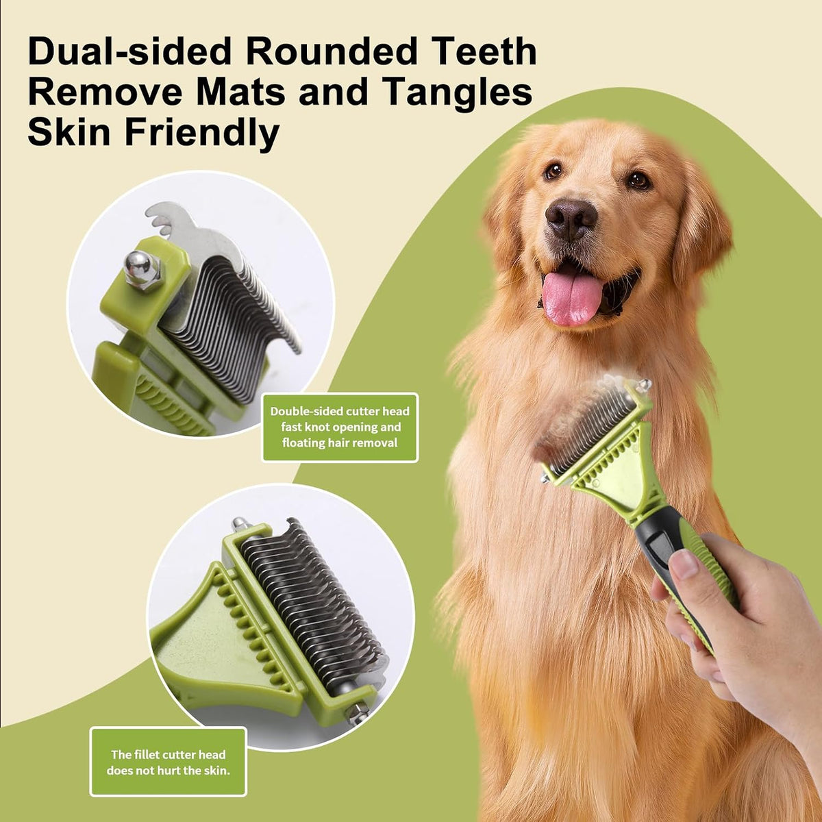 dog and cat grooming kit, versatile tools including showing dimensions