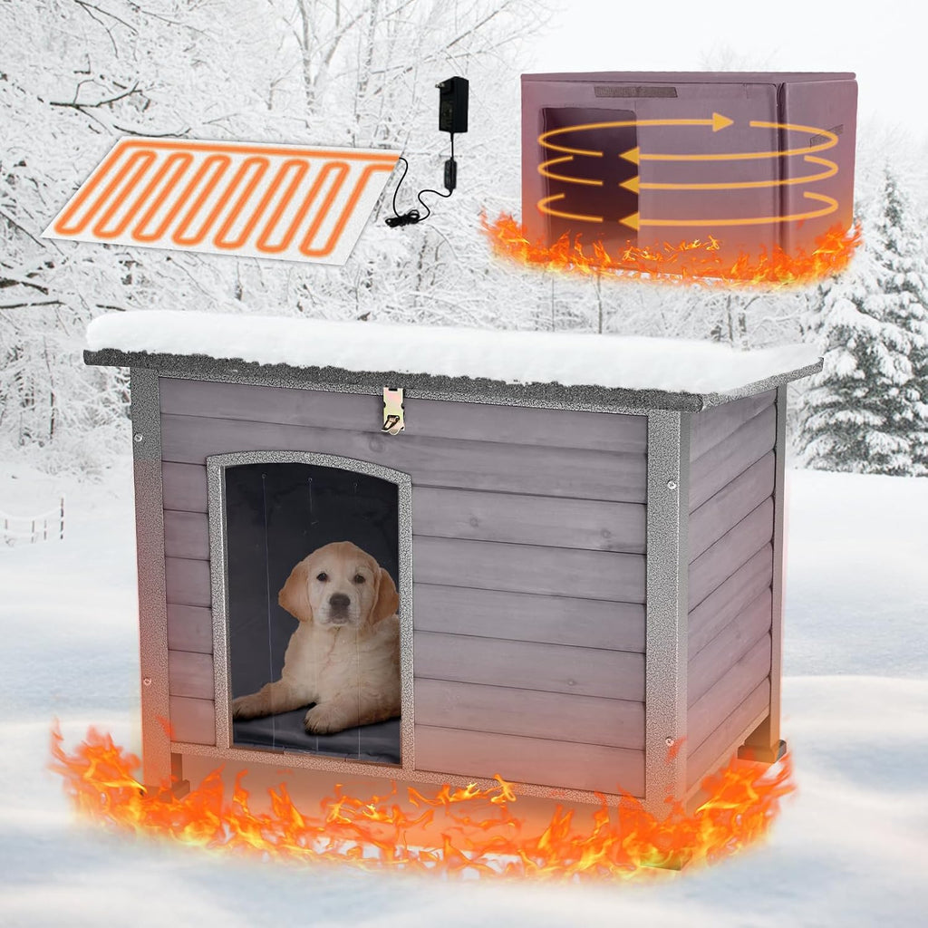 heated dog house outdoor,anti bite iron frame dog, main product view