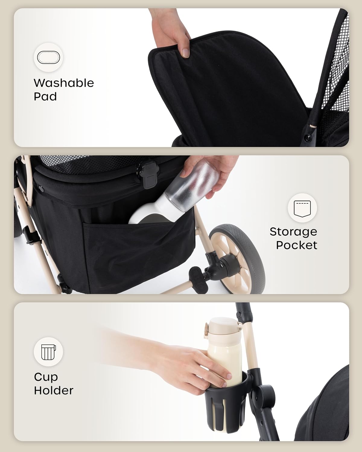 dog stroller for 1/2 small dogs & medium on a desk or shelf