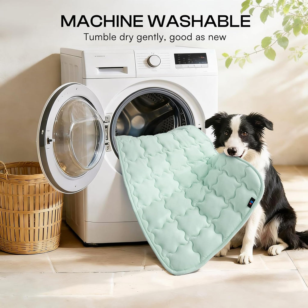 luciphia dog cooling mat, q-max>0.5 non-slip self-cooling pad, front angle view