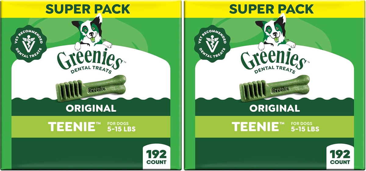 greenies veterinarian-recommended adult natural dental dog treats teenie, main product view