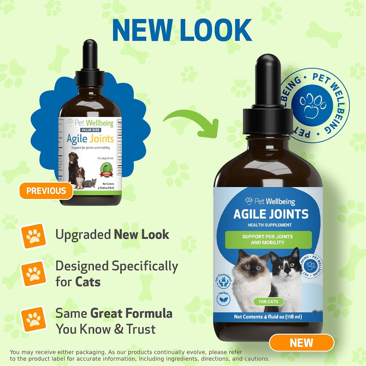 pet wellbeing agile joints for cats - hip shown in use