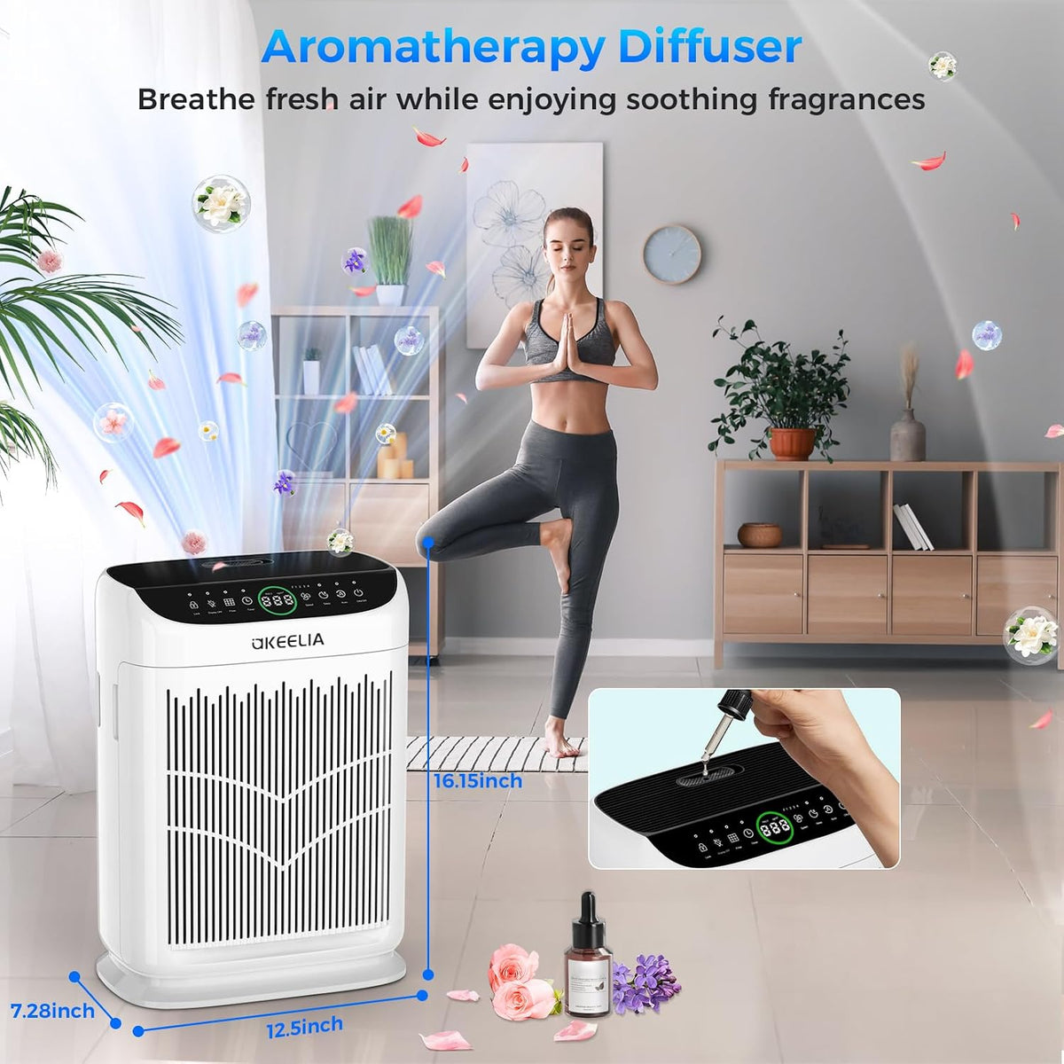 air purifiers for home large room up to shown in use