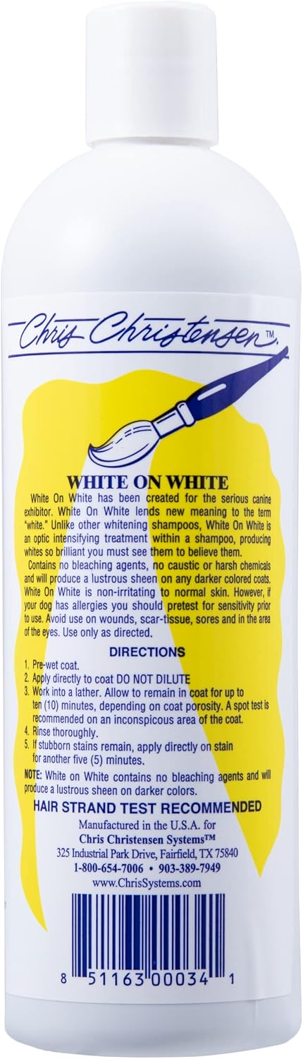 chris christensen shampoo bundle - white on white, close-up detail