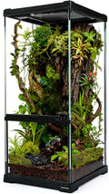 tall reptile glass tank 8"x8"x18" pre-assembled vertical small, main product view