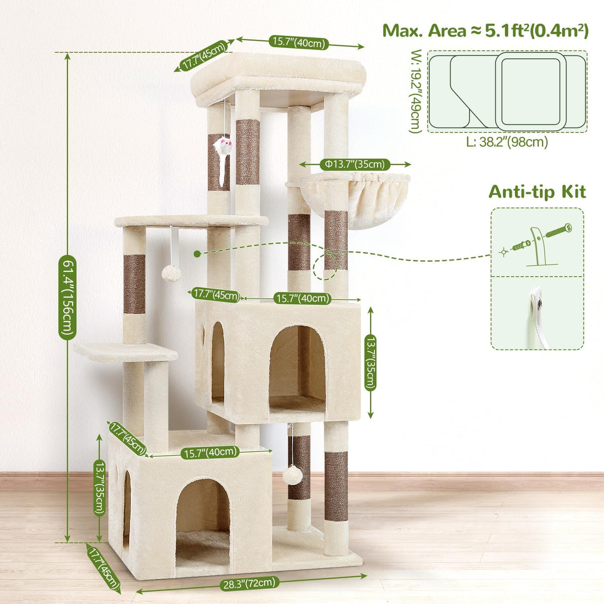 globlazer heavy duty cat trees for big cats on a desk or shelf