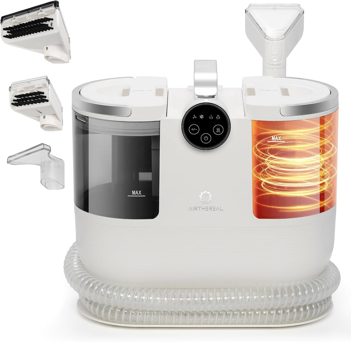 airthereal portable upholstery spot cleaner, instant heating carpet, main product view