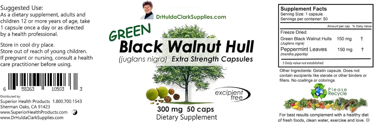 dr clark bundle -1 green black walnut caps shown in use