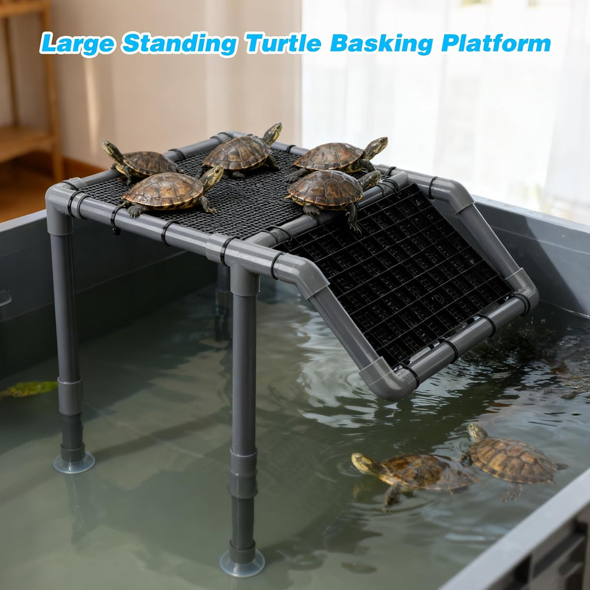 skarus turtle basking platform for 40-125 gallon aquarium, view 9