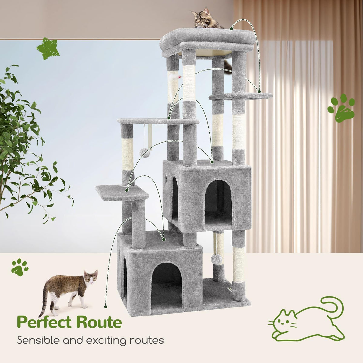 globlazer heavy duty cat trees for big cats, package contents