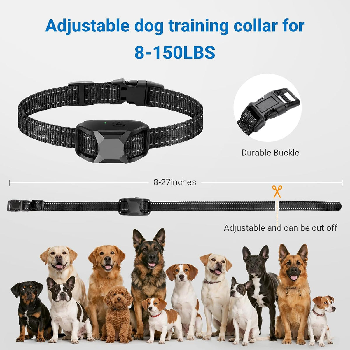 dog shock collar with remote control,ip67 waterproof dog shown in use