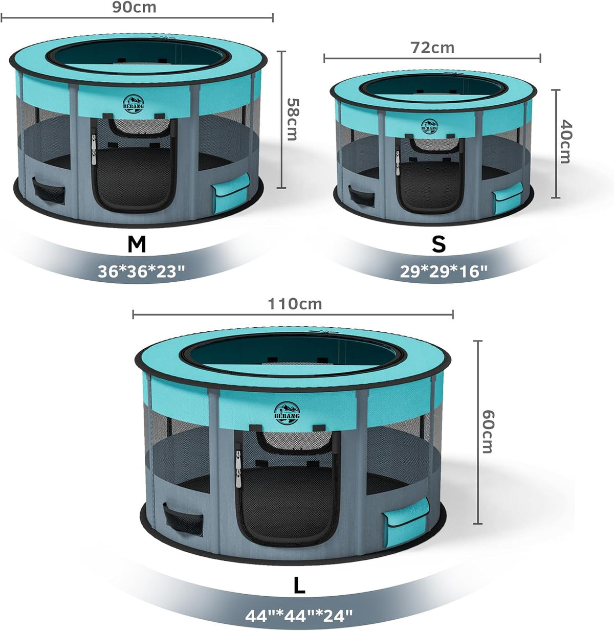 dog playpen for puppies and cats: foldable pet shown in use