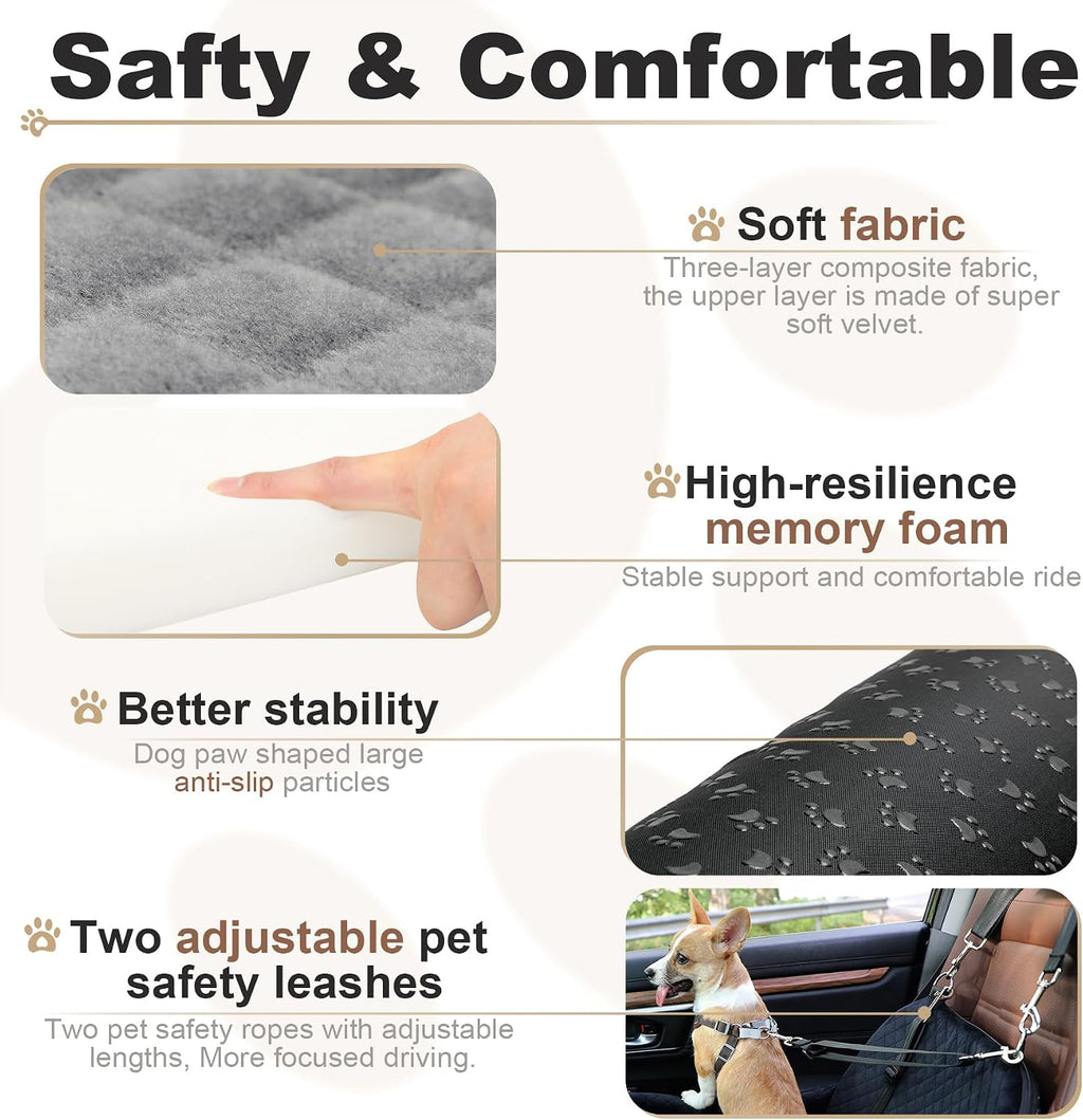 dog carseat for small dogs,pet safety travel bed, close-up detail