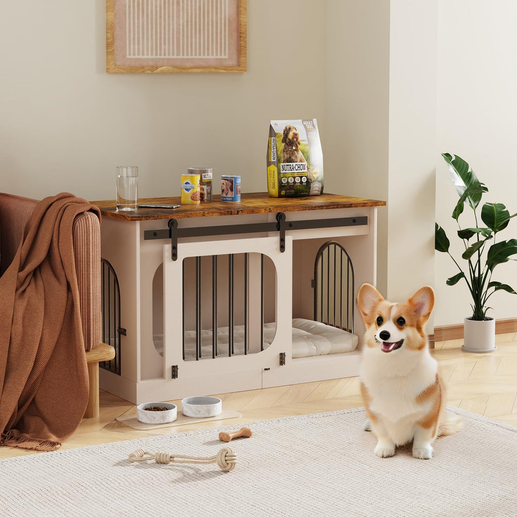 xl dog crate furniture,39.4" decorative dog kennel with on a desk or shelf